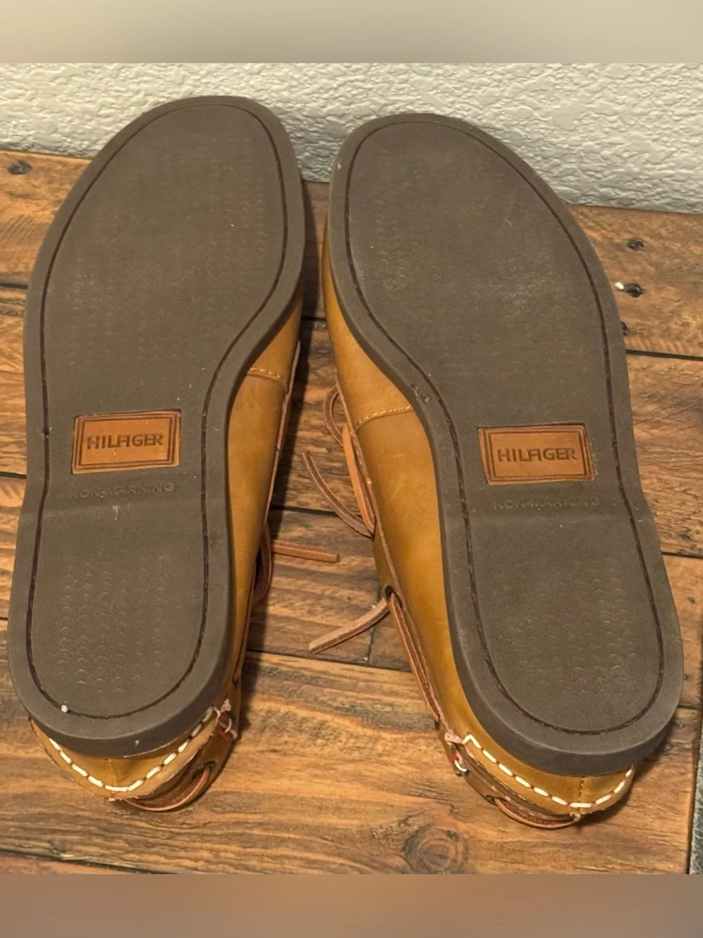 Tommy Hilfiger Men's Tan Leather Bowman Shoes